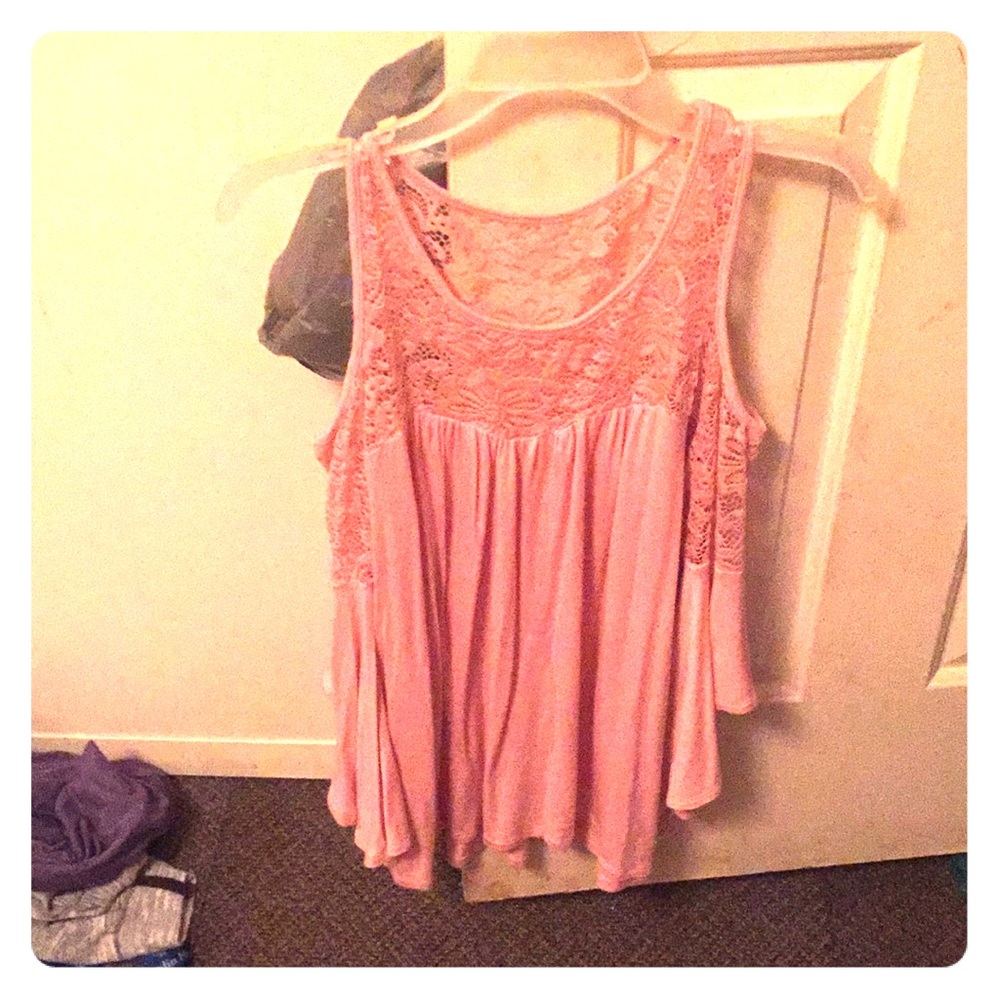 Low Swoop Shoulder-less Shirt